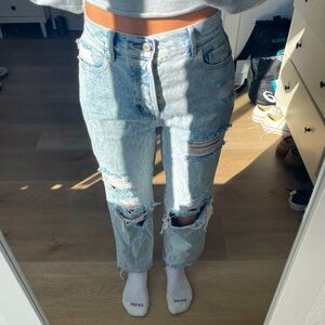 Pacsun High Rise Straight Leg Jeans
